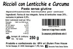 Riccioli Lenticchie Rosse e Curcuma - Amaranto gluten free