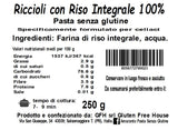 Riccioli Riso Integrale 100% - Amaranto gluten free
